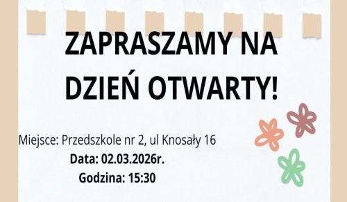 Ilustracja artykułu: "Dzień Otwarty w Przedszkolu nr 2"